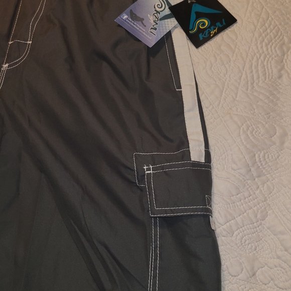 Kansas Surf board shorts size L charcoal grey - Picture 4 of 10